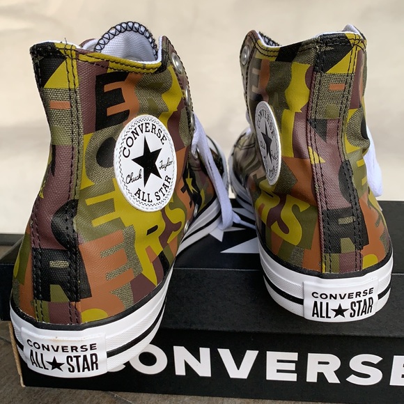 CONVERSE CTAS HI DARK MOSS/BLACK/WHITE WMNS - Picture 11 of 14